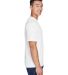 8400 UltraClub® Men's Cool & Dry Sport Mesh Perfo in White side view