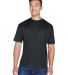 8400 UltraClub® Men's Cool & Dry Sport Mesh Perfo in Black front view