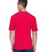 8400 UltraClub® Men's Cool & Dry Sport Mesh Perfo in Red back view