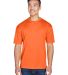 8400 UltraClub® Men's Cool & Dry Sport Mesh Perfo in Orange front view