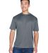 8400 UltraClub® Men's Cool & Dry Sport Mesh Perfo in Charcoal front view