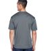 8400 UltraClub® Men's Cool & Dry Sport Mesh Perfo in Charcoal back view
