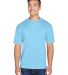 8400 UltraClub® Men's Cool & Dry Sport Mesh Perfo in Columbia blue front view
