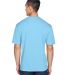 8400 UltraClub® Men's Cool & Dry Sport Mesh Perfo in Columbia blue back view