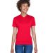 8400L UltraClub® Ladies' Cool & Dry Sport V Neck  in Red front view