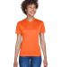 8400L UltraClub® Ladies' Cool & Dry Sport V Neck  in Orange front view