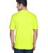 8420 UltraClub Men's Cool & Dry Sport Performance  in Bright yellow back view