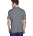 8420 UltraClub Men's Cool & Dry Sport Performance  in Charcoal back view