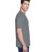 8420 UltraClub Men's Cool & Dry Sport Performance  in Charcoal side view
