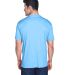 8420 UltraClub Men's Cool & Dry Sport Performance  in Columbia blue back view