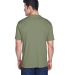 8420 UltraClub Men's Cool & Dry Sport Performance  in Military green back view