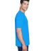 8420 UltraClub Men's Cool & Dry Sport Performance  in Pacific blue side view