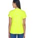 8420L UltraClub Ladies' Cool & Dry Sport Performan in Bright yellow back view