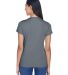 8420L UltraClub Ladies' Cool & Dry Sport Performan in Charcoal back view