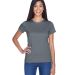 8420L UltraClub Ladies' Cool & Dry Sport Performan in Charcoal front view