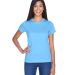 8420L UltraClub Ladies' Cool & Dry Sport Performan in Columbia blue front view