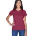 8420L UltraClub Ladies' Cool & Dry Sport Performan in Maroon front view