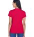 8420L UltraClub Ladies' Cool & Dry Sport Performan in Red back view