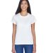 8420L UltraClub Ladies' Cool & Dry Sport Performan in White front view
