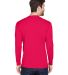 8422 UltraClub® Adult Cool & Dry Sport Long-Sleev in Red back view
