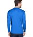 8422 UltraClub® Adult Cool & Dry Sport Long-Sleev in Royal back view