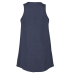 Soffe P506TS LADIES TRI BLEND FLOWY TANK in Athletic navy heather k3a back view