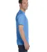Hanes 5280 ComfortSoft Essential-T T-shirt in Aquatic blue side view