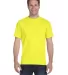 Hanes 5280 ComfortSoft Essential-T T-shirt in Safety green front view
