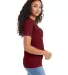 Hanes 5280 ComfortSoft Essential-T T-shirt in Athletic cardinal side view