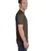 Hanes 5280 ComfortSoft Essential-T T-shirt in Dark chocolate side view