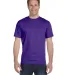 Hanes 5280 ComfortSoft Essential-T T-shirt in Purple front view