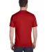 Hanes 5280 ComfortSoft Essential-T T-shirt in Deep red back view
