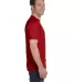 Hanes 5280 ComfortSoft Essential-T T-shirt in Deep red side view