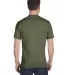 Hanes 5280 ComfortSoft Essential-T T-shirt in Fatigue green back view