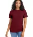 Hanes 5280 ComfortSoft Essential-T T-shirt in Athletic cardinal front view