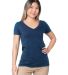 Bayside Apparel 5875 Women's USA-Made Fine Jersey V-Neck T-Shirt Catalog catalog view