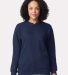 Gildan SF008 Unisex Softstyle Midweight Fleece Qua in Navy front view