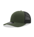 Decky Hats  DEC6021 Decky Six-Panel Trucker in Olive/black front view