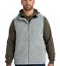 CARHARTT CT106418 Carhartt Textured Fleece Vest in Hthrgrey front view