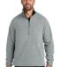 CARHARTT CT106417 Carhartt Textured 1/2-Zip Fleece in Hthrgrey front view