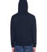 8463 UltraClub® Adult Rugged Wear Thermal-Lined F in Navy/ hthr gry back view