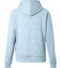 J America 8742 Women's Electric Fleece Hooded Swea in Electric sky back view