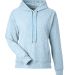 J America 8742 Women's Electric Fleece Hooded Swea in Electric sky front view