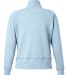 J America 8743 Women's Electric Fleece Quarter-Zip in Electric sky back view