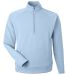 J America 8751 Apex Fleece Quarter-Zip Sweatshirt in Ice blue front view