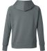 J America 8753 Women's Apex Fleece Hooded Sweatshi in Steel back view