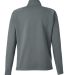 J America 8754 Women's Apex Fleece Quarter-Zip Pul in Steel back view