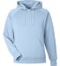 J America 8750 Apex Fleece Hooded Sweatshirt in Ice blue front view