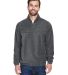 8480 Adult UltraClub® Polyester Iceberg Fleece 1/ in Charcoal front view