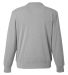J America 8761 Element Fleece Crewneck Sweatshirt in Grey back view